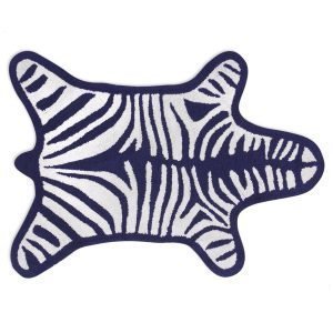 Jonathan Adler Zebra Kylpyhuonematto Navy 79x112 Cm