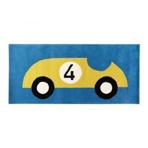 Kateha Rally Matto Blue / Gold 80x160 Cm