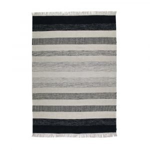 Kateha Tofta Wave Matto Black / White 170x240 Cm