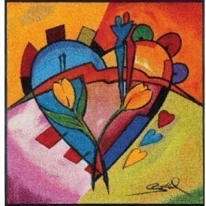 Kleen-Tex Matto Balanced Love Ii 85x85 Cm