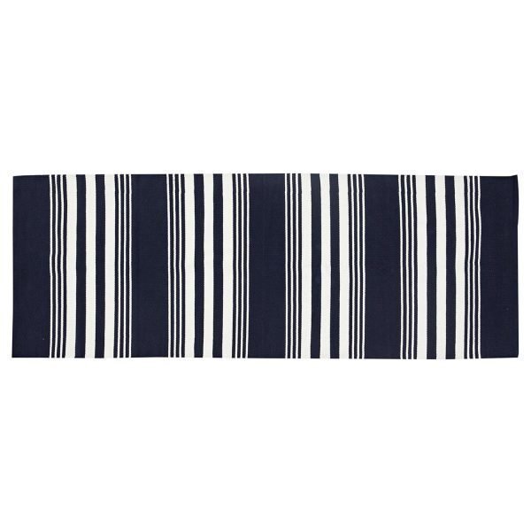 Lexington Striped Matto Sininen / Valkoinen 80x220 Cm
