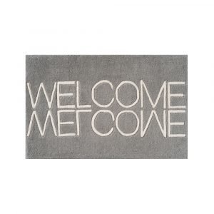 Linie Design Welcome Ovimatto Harmaa 50x80 Cm