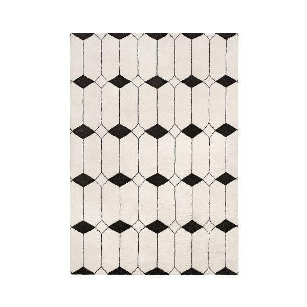 Louise Roe Jewel Matto Ecru / Musta 170x240 Cm