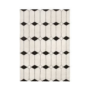 Louise Roe Jewel Matto Ecru / Musta 200x200 Cm