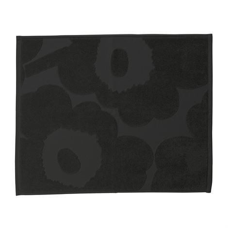 Marimekko Unikko Pinta Kylpyhuonematto Musta