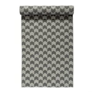 Nordic Nest Knit Matto Concrete-Charcoal Vaaleanharmaa-Tummanharmaa 70x200 cm