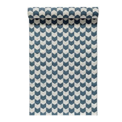 Nordic Nest Knit Matto Dusty Blue Sininen 70x300 cm