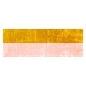 Normann Copenhagen Pavilion Matto Yellow / Light Pink 80x240 Cm