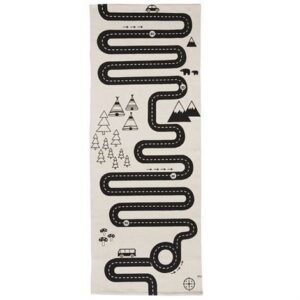 Oyoy Adventure Matto 70x180 cm Beige-Musta