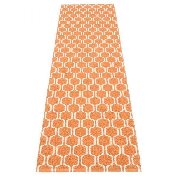Pappelina Ants Matto Pale Orange / Vanilla 70x180 Cm