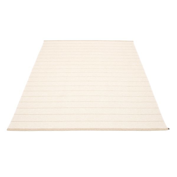 Pappelina Carl Matto Vanilla / White 180x260 Cm