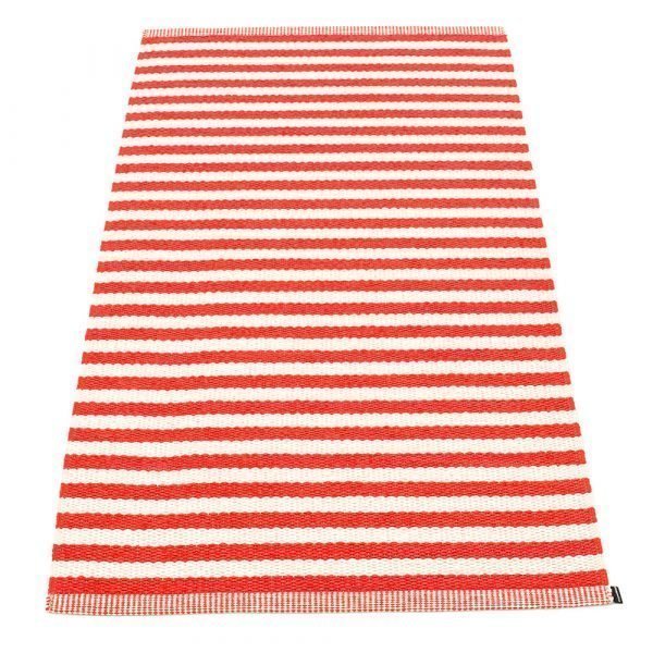 Pappelina Duo Matto Coral Red / Vanilla 85x160 Cm