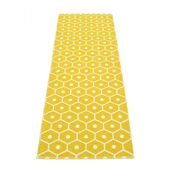 Pappelina Honey Matto Mustard / Vanilla 70x225 Cm