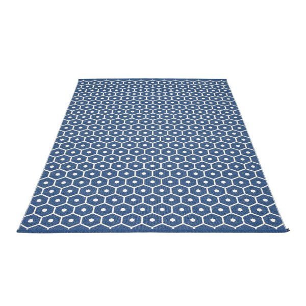 Pappelina Honeyt Pale Ovimatto Denim / Vanilla 180x260 Cm