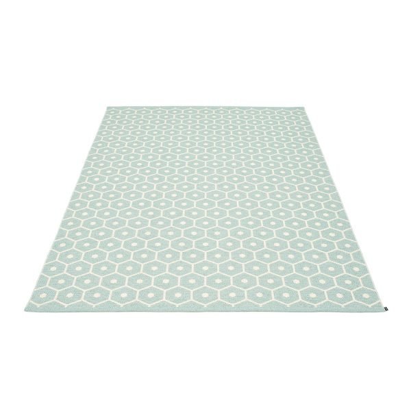 Pappelina Honeyt Pale Ovimatto Turquoise / Vanilla 180x260 Cm