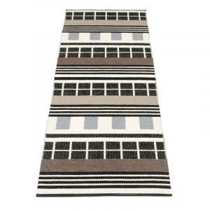 Pappelina James Matto Black & White 70x360 Cm