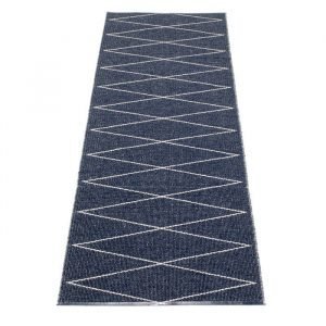 Pappelina Max Matto Darkblue / Vanilla 70x240 Cm