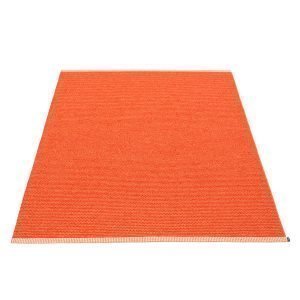 Pappelina Mono Matto Pale Orange / Coral Red 140x200 Cm