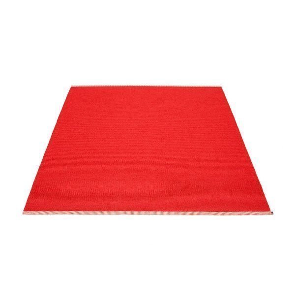 Pappelina Mono Matto Red / Coral Red 140x200 Cm