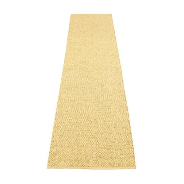 Pappelina Svea Matto Gold Metallic / Pale Yellow 70x320 Cm