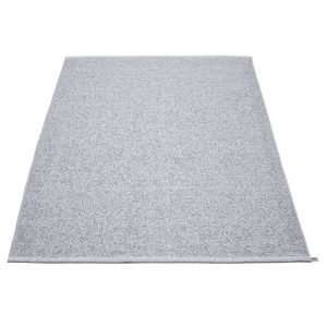 Pappelina Svea Matto Metallic Grey / Grey 140x220 Cm