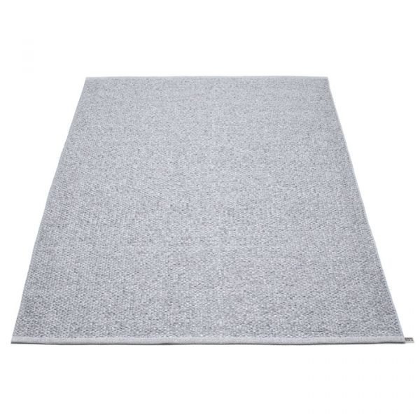 Pappelina Svea Matto Metallic Grey / Grey 180x260 Cm