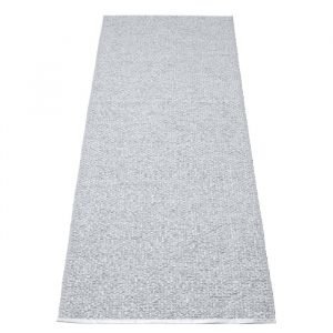 Pappelina Svea Matto Metallic Grey / Grey 70x240 Cm