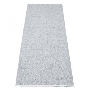 Pappelina Svea Matto Metallic Grey / Grey 70x240 Cm