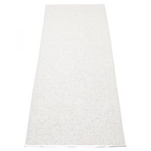 Pappelina Svea Matto Metallic White / White 70x400 Cm