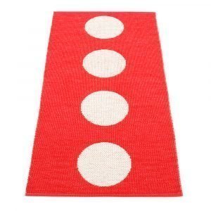 Pappelina Vera Matto Red / Vanilla 70x150 Cm