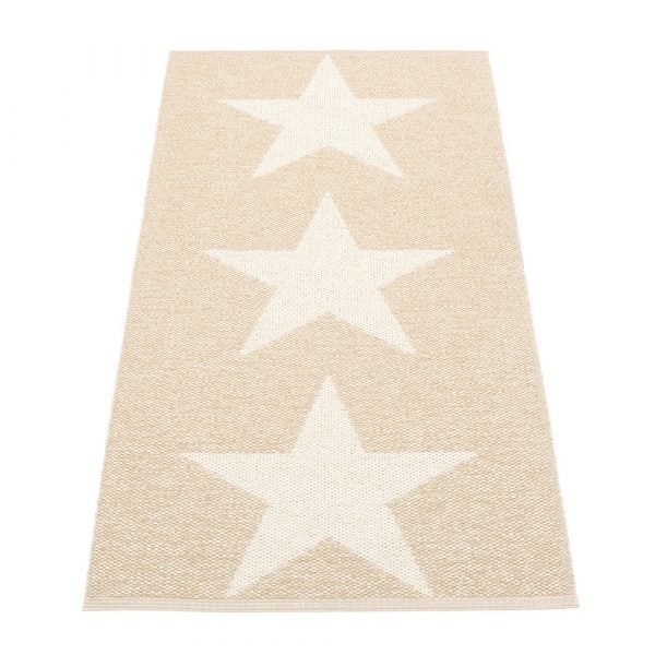 Pappelina Viggo Star Matto Champagne Metallic 70x150 Cm
