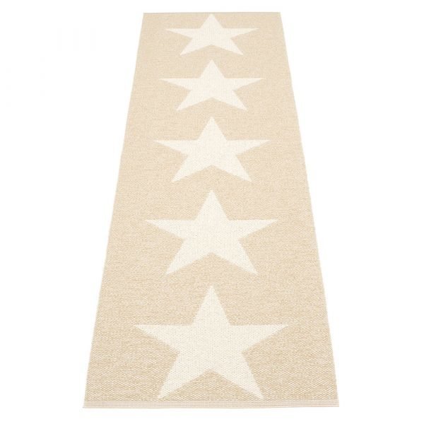 Pappelina Viggo Star Matto Champagne Metallic 70x250 Cm