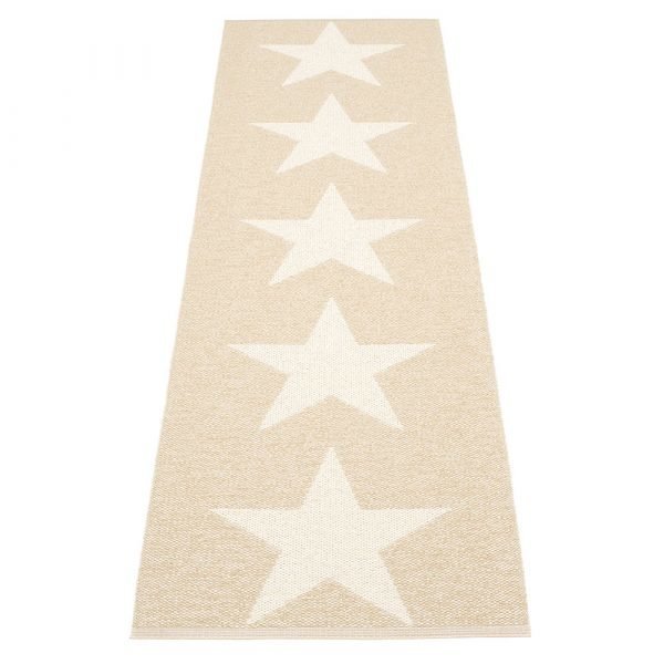 Pappelina Viggo Star Matto Champagne Metallic 70x250 Cm