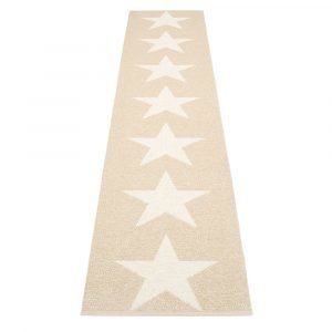 Pappelina Viggo Star Matto Champagne Metallic 70x350 Cm