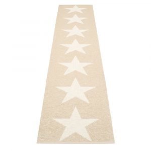 Pappelina Viggo Star Matto Champagne Metallic 70x350 Cm