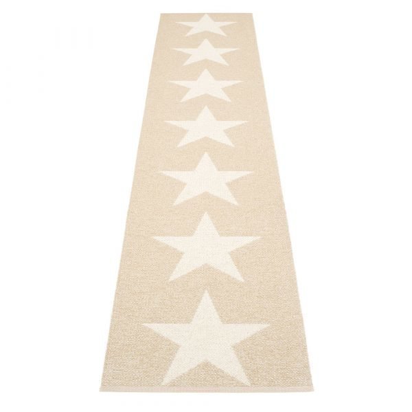 Pappelina Viggo Star Matto Champagne Metallic 70x350 Cm