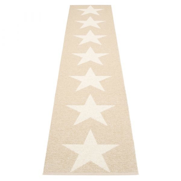 Pappelina Viggo Star Matto Champagne Metallic 70x450 Cm