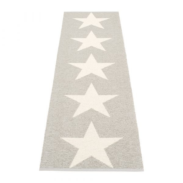 Pappelina Viggo Star Matto Stone Metallic 70x150 Cm