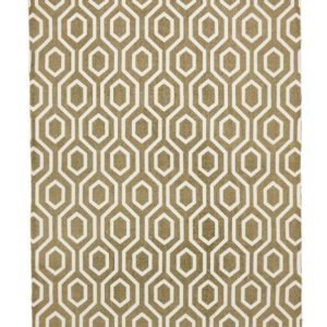 Rivoli Puuvillamatto 130x190 Cm Valkoinen / Beige