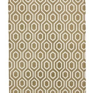 Rivoli Puuvillamatto 130x190 Cm Valkoinen / Beige