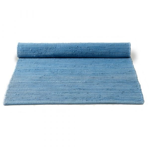 Rug Solid Cotton Matto Eternity Blue 140x200 Cm