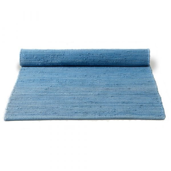 Rug Solid Cotton Matto Eternity Blue 170x240 Cm