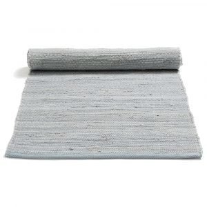 Rug Solid Cotton Matto Reuna Harmaa 65x135 Cm