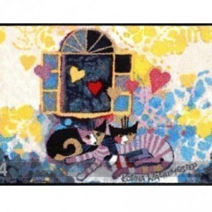 Salonloewe Matto Flying Hearts 50x75 Cm