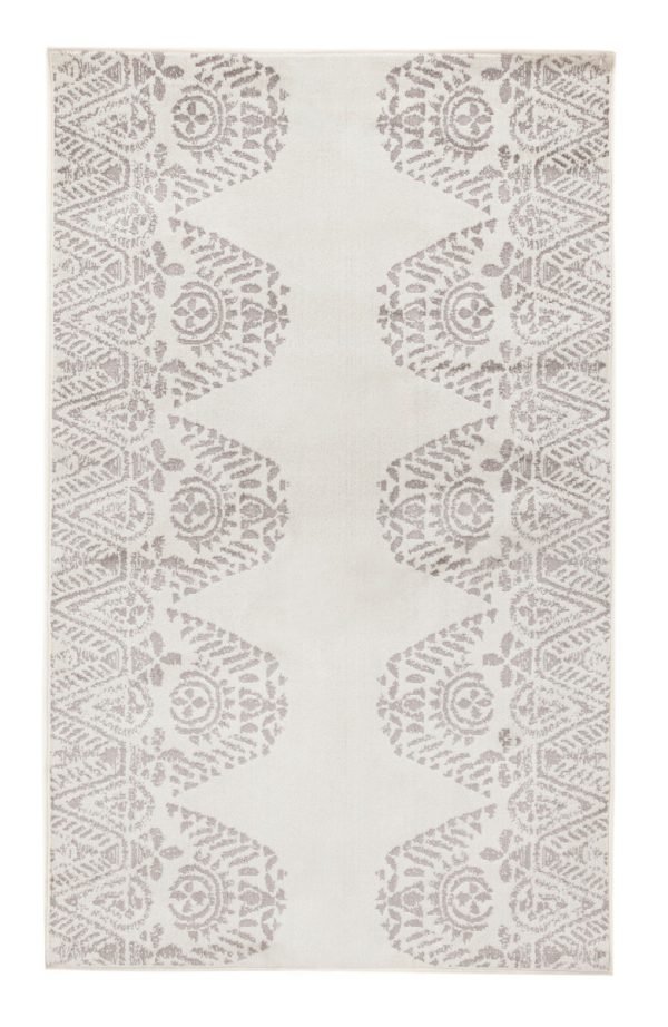 Vallila Tulum Shiny Matto White Grey 68x110 Cm