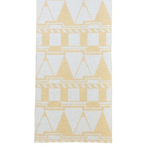 Varg Designkollektiv Stad Matto Keltainen / Valkoinen 70x250 Cm