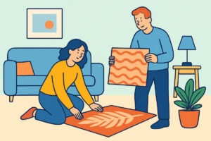 Maton valinta olohuoneeseen – koko materiaali ja tyyli